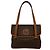 Céline Sac à main Celine Vintage Macadam Blazon en cuir Marron