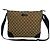Borsa a tracolla Gucci in pelle e tela GG Pattern Marrone