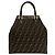 Fendi Vintage Zucca FF Pattern Handtasche Tote Bag Braun