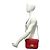 Céline Celine Vintage Logo Carriage Hardware Schultertasche aus Leder Rot - Ansicht 2