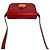 Céline Celine Vintage Logo Carriage Hardware Schultertasche aus Leder Rot - Ansicht 4
