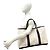 Hermès Borsa Tote Hermes Garden Party GM Toile H Buffalo Marrone Crudo - vista 2