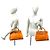 Hermès Borsa Hermes Kelly 35 in pelle Chevre Arancione - vista 2
