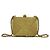Chanel Vintage Coco Glitter Canvas Schultertasche mit Verschluss und Kette Golden - Ansicht 3