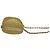 Chanel Vintage Coco Glitter Canvas Schultertasche mit Verschluss und Kette Golden - Ansicht 6