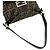 Borsa semi-one shoulder Fendi Zucca FF in canvas e pelle Marrone - vista 4