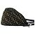 Borsa semi-one shoulder Fendi Zucca FF in canvas e pelle Marrone - vista 6