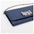 Bolsa de Ombro com Corrente em Couro Saffiano Prada Azul marinho - vista 4