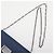 Bolsa de Ombro com Corrente em Couro Saffiano Prada Azul marinho - vista 5