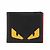 Fendi Monster Bugs Eye Leather Bi-fold Wallet Black
