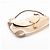 Borsa a tracolla in pelle con catena e ciondolo Tiger Head Gucci D'oro - vista 4