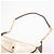 Borsa a tracolla in pelle con catena e ciondolo Tiger Head Gucci D'oro - vista 5