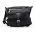 Prada Tessuto Nylon Triangle Logo Leather Shoulder Bag Black