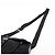 Prada Tessuto Nylon Triangle Logo Leather Shoulder Bag Black - view 5