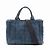 Tote Bolsa de Ombro 2-Way Prada Canapa Triangle Logo em denim Azul