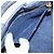 Tote Bolsa de Ombro 2-Way Prada Canapa Triangle Logo em denim Azul - vista 10