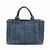 Tote Bolsa de Ombro 2-Way Prada Canapa Triangle Logo em denim Azul - vista 2