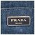 Tote Bolsa de Ombro 2-Way Prada Canapa Triangle Logo em denim Azul - vista 25