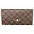Louis Vuitton Portefeuille Sarah Long Wallet Braun Damier ebene
