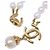 Collier Chanel 96A Coco Mark Turnlock à double rang de perles baroques Doré - vue 6