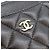 Tarjetero Chanel de piel de becerro granulada negra Negro - vista 6