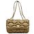 Bolsa de ombro Chanel A93602 em couro de bezerro acolchoado bubble cáqui Caqui