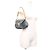 Borsa a spalla Mini Pleaty in denim Monogram Louis Vuitton - vista 13