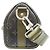 Louis Vuitton Monogram Eclipse Khaki Green Keepall Bandoulière 25 Cachi - vista 2