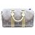 Louis Vuitton Monogram Eclipse Khaki Green Keepall Bandoulière 25 Cachi - vista 3