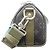Louis Vuitton Monogram Eclipse Khaki Green Keepall Bandoulière 25 Cachi - vista 4