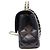 Borsa a tracolla Chanel AS4219 in pelle d'agnello blu navy - vista 2