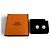 Hermès Hermes Eclipse Stud Earrings Golden Light blue - view 2