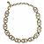 Chanel A21V Coco Mark Rhinestone Choker Necklace Golden
