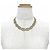 Chanel A21V Coco Mark Rhinestone Choker Necklace Golden - view 3