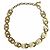 Chanel A21V Coco Mark Rhinestone Choker Necklace Golden - view 4