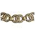 Chanel A21V Coco Mark Rhinestone Choker Necklace Golden - view 5