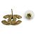 Pendientes de metal Chanel F24P Coco Mark Negro Dorado - vista 4