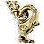 Collar Chanel B24K ABE650 Coco Mark con cinta y strass Dorado - vista 10
