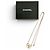 Collar Chanel B24K ABE650 Coco Mark con cinta y strass Dorado - vista 2