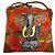Hermès Borsa a tracolla HERMES Silky City 33 PM La Marche du Zambeze Rosso Arancione - vista 4