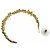 Pendientes de aro Chanel I32A Coco Mark Flower Dorado - vista 5