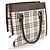 Bolsa de mão Burberry Nova Check Marrom Bege - vista 10