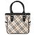 Bolso Burberry Nova Check Negro Beige - vista 3