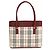 Borsa Burberry Nova Check Beige Bordò - vista 2
