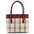 Borsa Burberry Nova Check Beige Bordò - vista 3