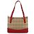 Borsa tote Burberry Haymarket Check Marrone Rosso - vista 3