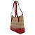 Borsa tote Burberry Haymarket Check Marrone Rosso - vista 4