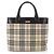 Burberry Nova Check Handtasche Beige Dunkelbraun - Ansicht 2