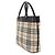 Burberry Nova Check Handtasche Beige Dunkelbraun - Ansicht 4