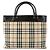 Bolso Burberry Nova Check Beige Marrón oscuro - vista 3
